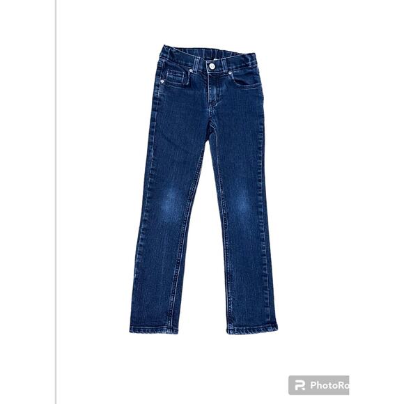 Sonoma Girls Youth Jeans Blue Size 7 Skinny Dark  5 Pockets - Picture 2 of 8